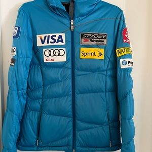 Spyder US Ski Team Olympic down Jacket. Ladies size Medium. Excellent condition!